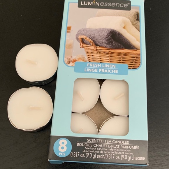 Luminescence Scent Fresh Linen Tea Light Candles - Picture 2 of 2